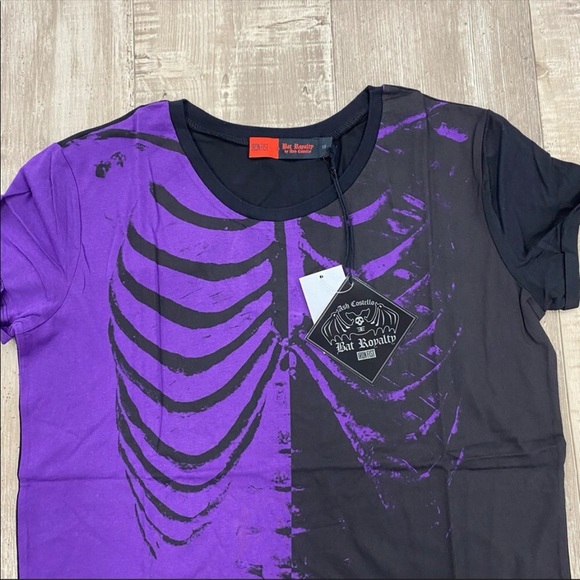 Iron Fist X Bat Royalty Bad to the Bone Tee, NWT - Picture 2 of 3